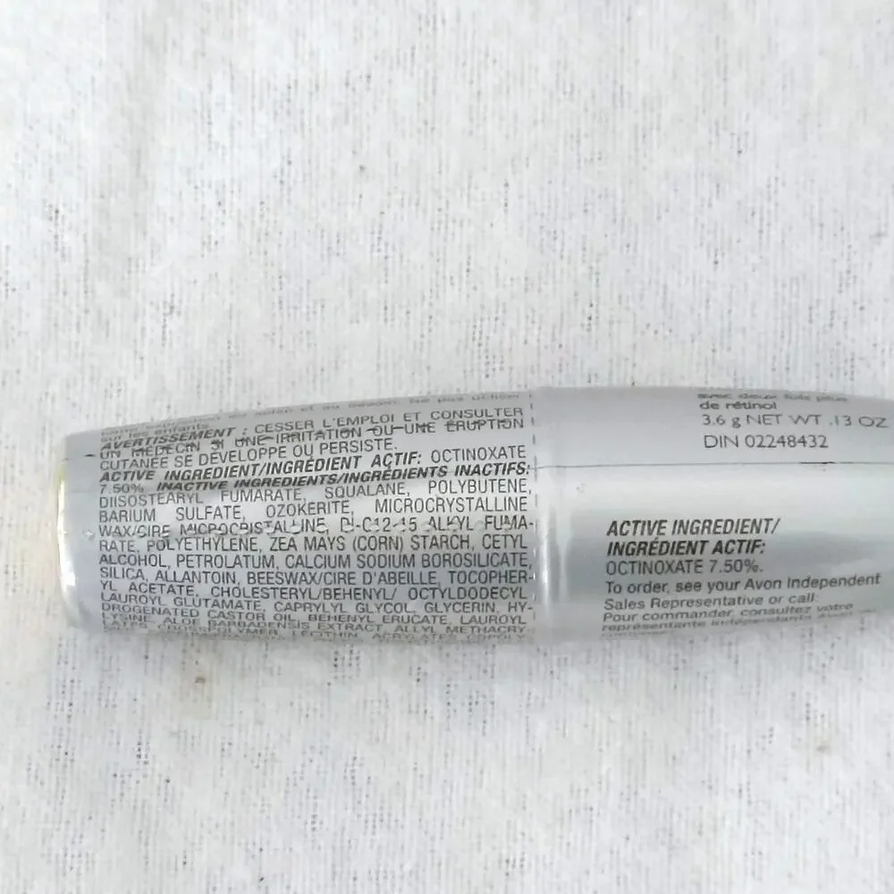 Avon Beyond Color Plumping Lipstick 2xRetinol Pink Lemonade 549 SPF 15 EXP 2009